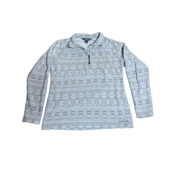 Women's Eddie Bauer 1/4 Zip Pullover. Fair Isle? Aztec? Size Medium - Picture 1 of 3